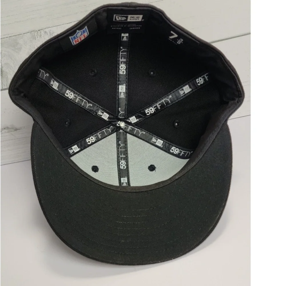 New Era 59FIFTY Tampa Bay Buccaneers Bucco Bruce Fitted Hat 7 3/8 Black NFL Cap
